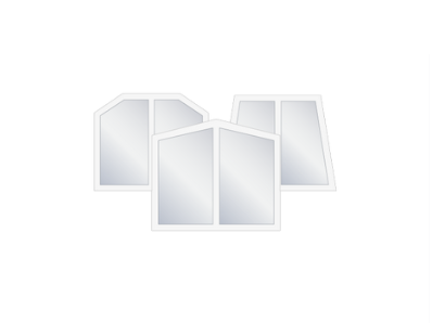 Trapezförmigen Fenster
